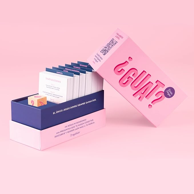Imagen de la caja con cartas del juego de mesa ¿Guat? Parejas